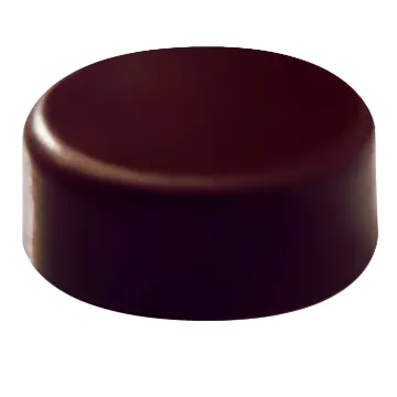 Plaque chocolat bonbons rond lisse