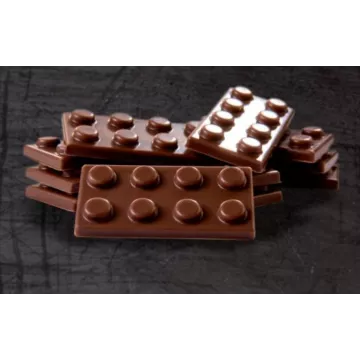 Plaque chocolat bonbons "légo"