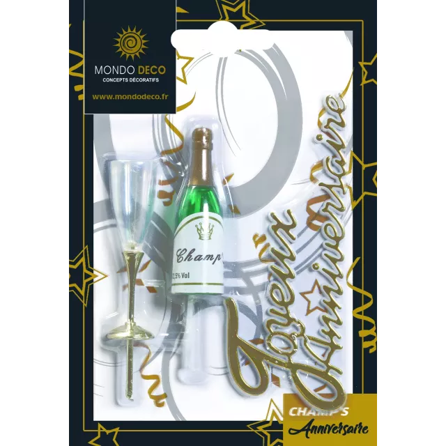 Décoration Joyeux anniversaire "Champagne"