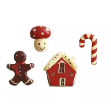 Assortiment décoration Noël en chocolat
