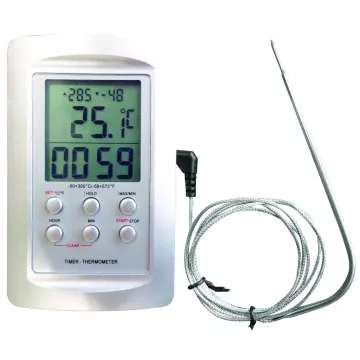 Thermomètre four -50/+300°C + timer