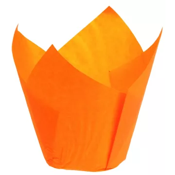 Caissette papier Tulipcup orange