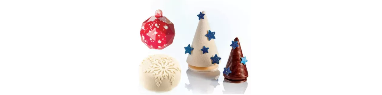 Moules et matériel pâtisserie Noël et Epiphanie | Silicones, emballages, décors